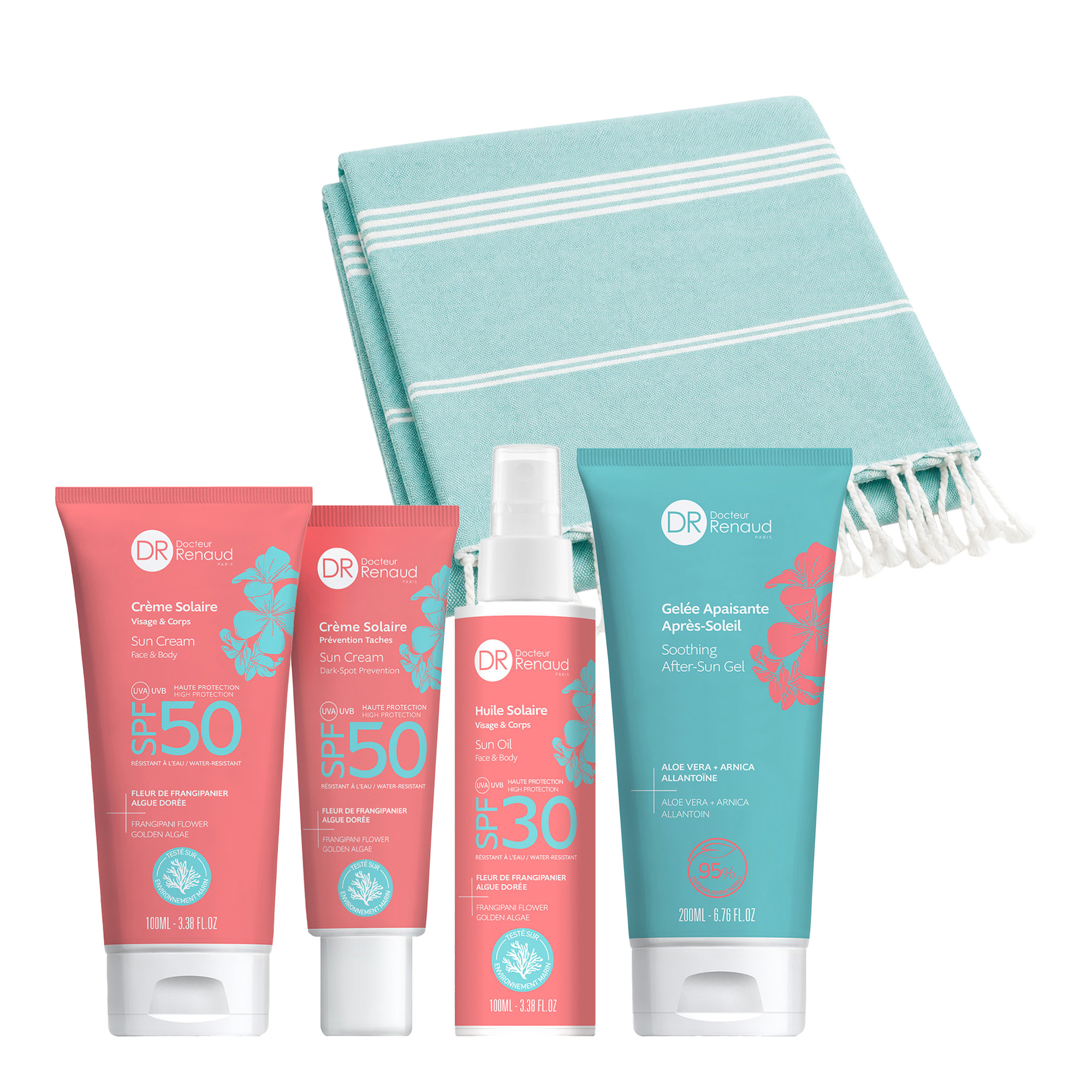 Sonderangebot: Sonnencreme von Docteur Renaud mit Frangipani-Blüten, 26 Stück