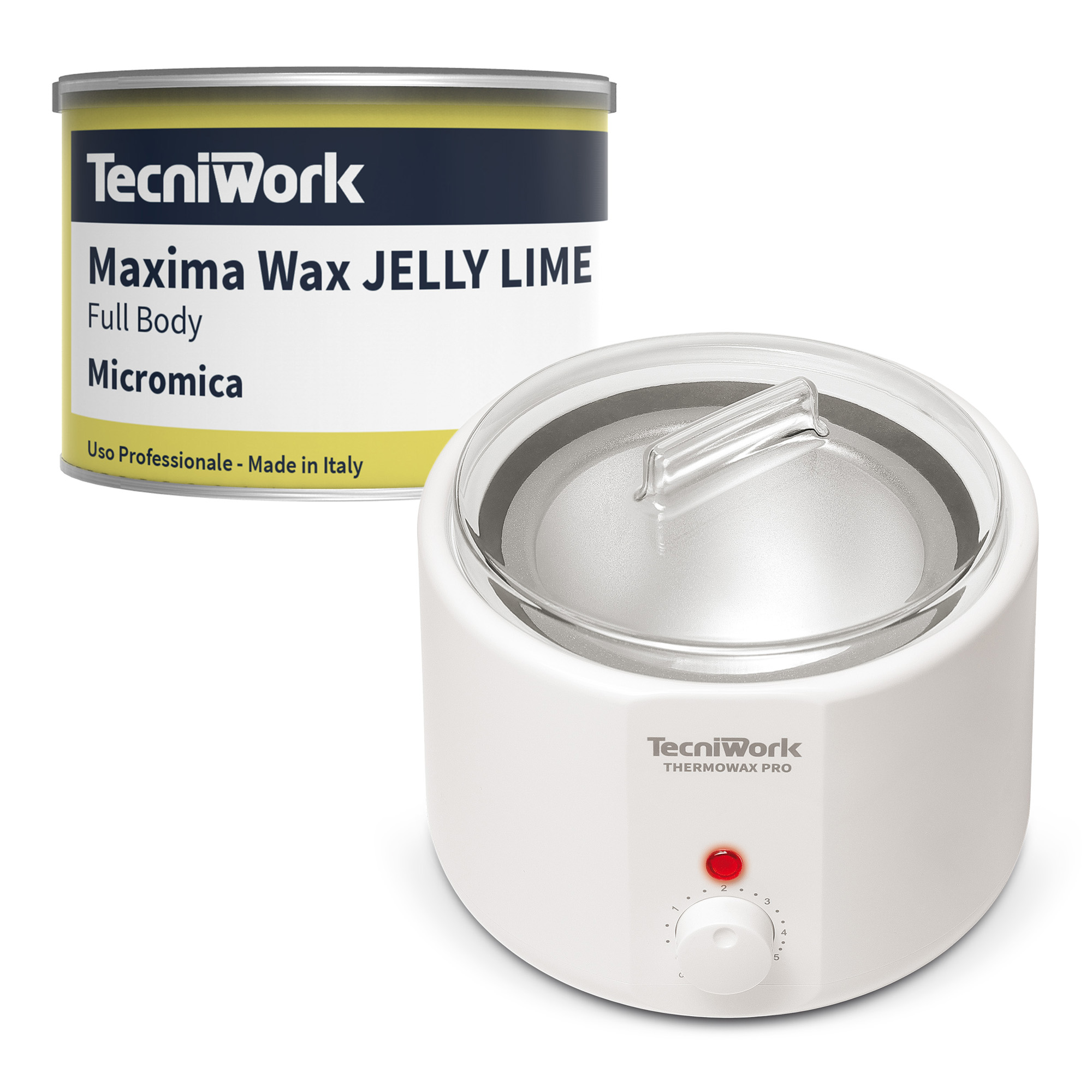 Promozione cera Maxima Wax Jelly Lime 30+6 con Scaldacera e Palette spandicera