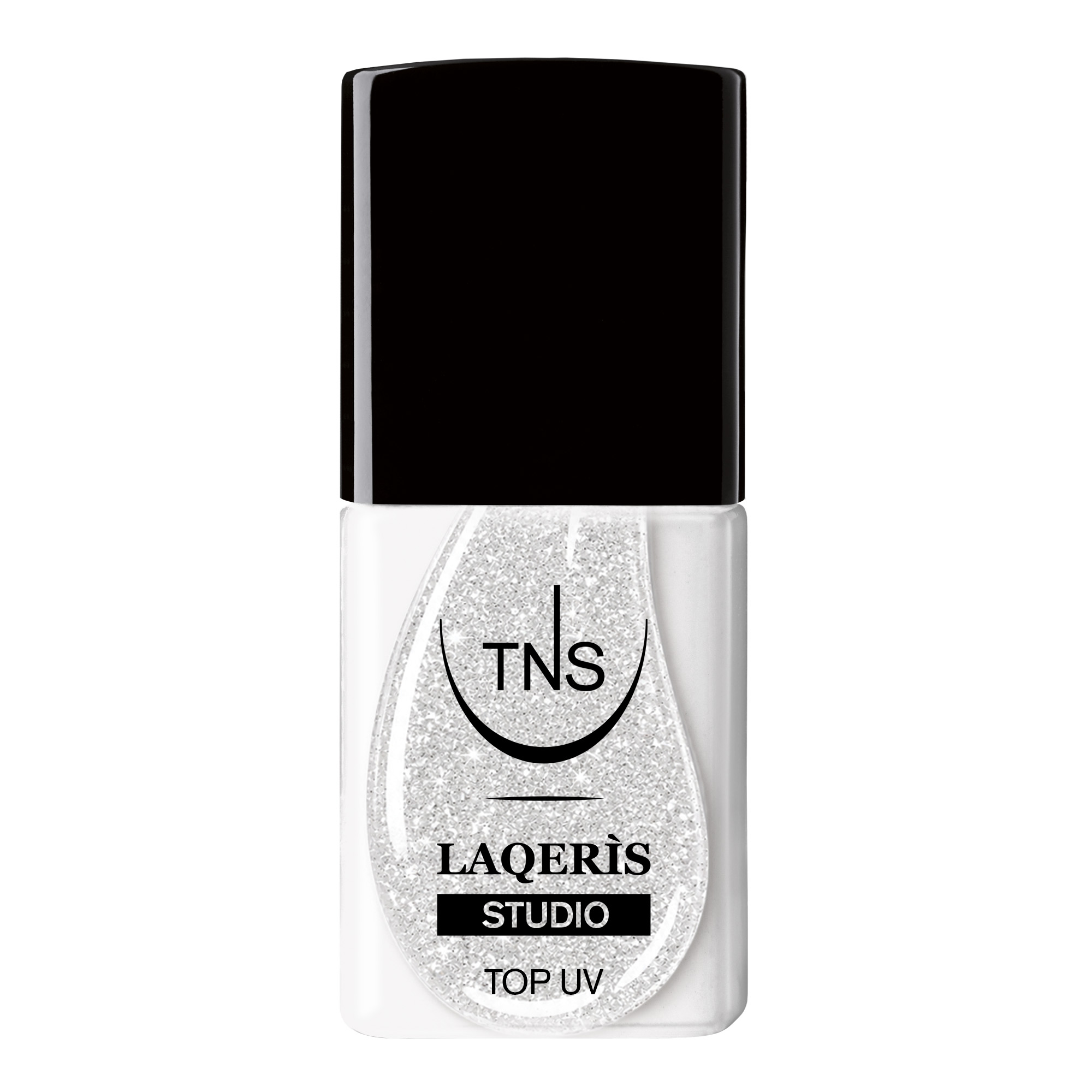 Top Coat UV Silver Shimmer per smalto semipermanente Laqerìs Studio TNS 10 ml