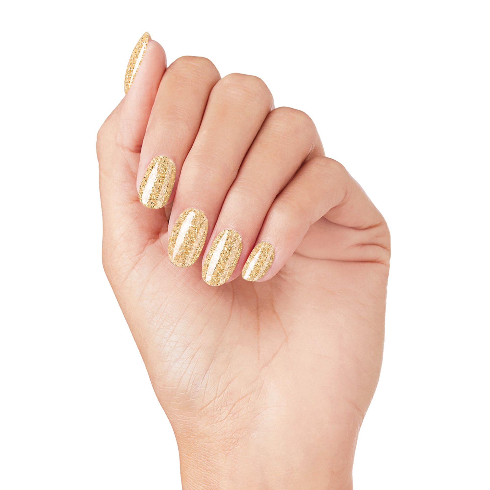 UV-Topcoat „Gold Shimmer“ für semipermanenten Nagellack von Laqerìs Studio TNS, 10 ml
