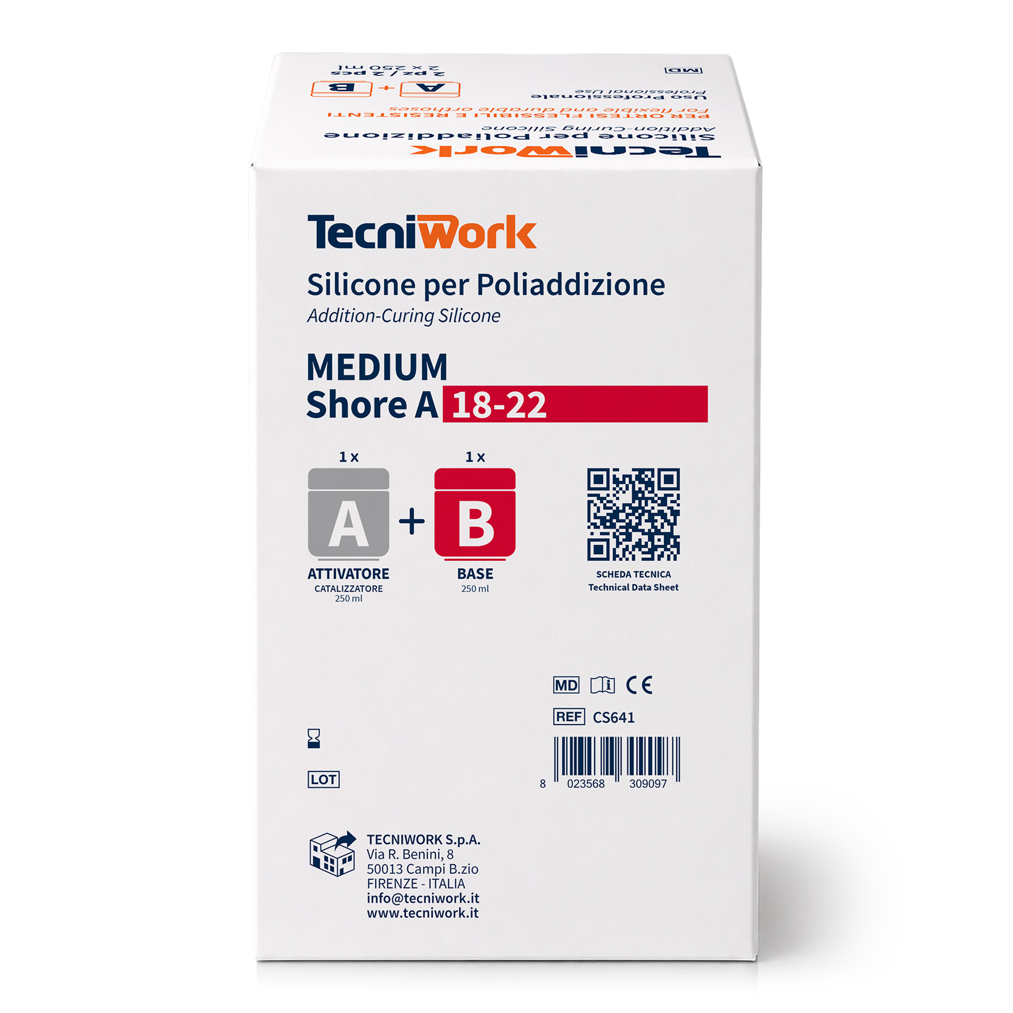 Silicone per Poliaddizione Medium Shore A 18-22 500 g