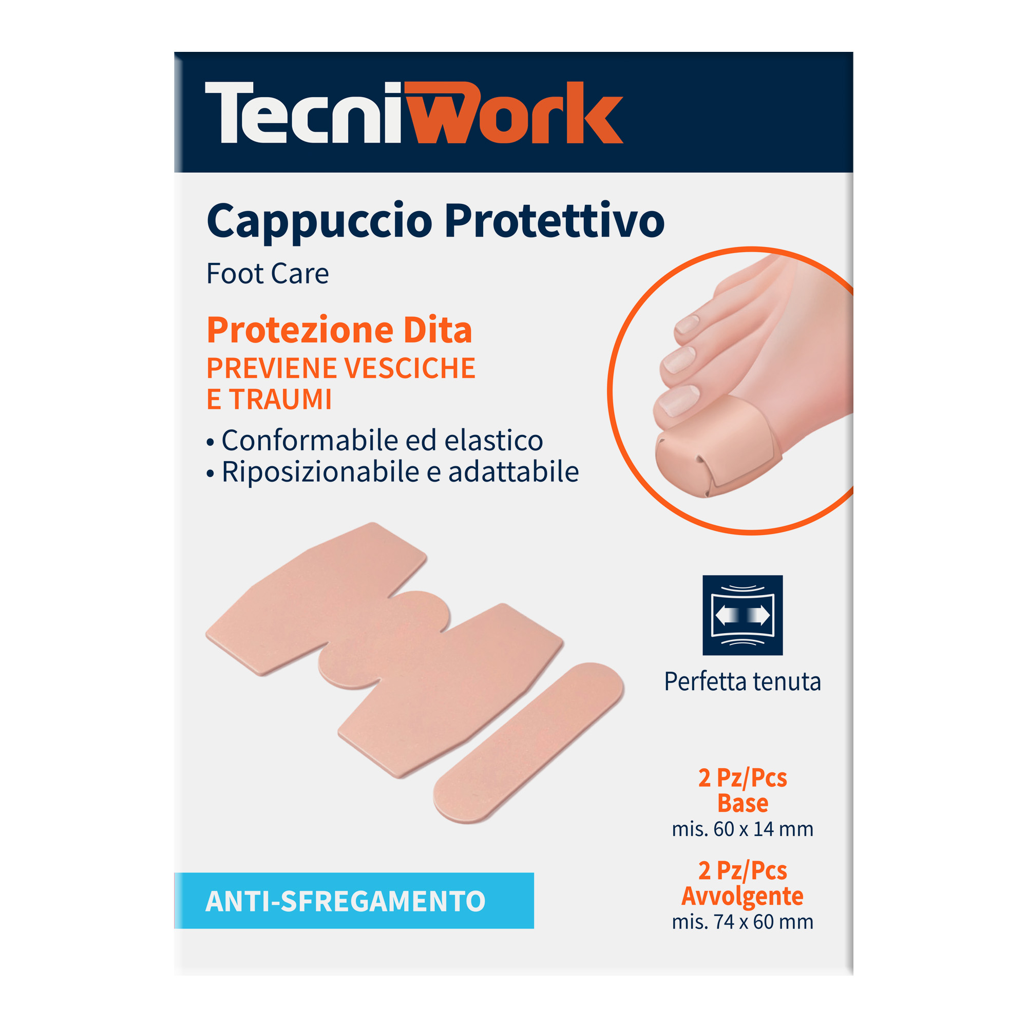 Protective toe caps to prevent injuries and blisters – set of 4