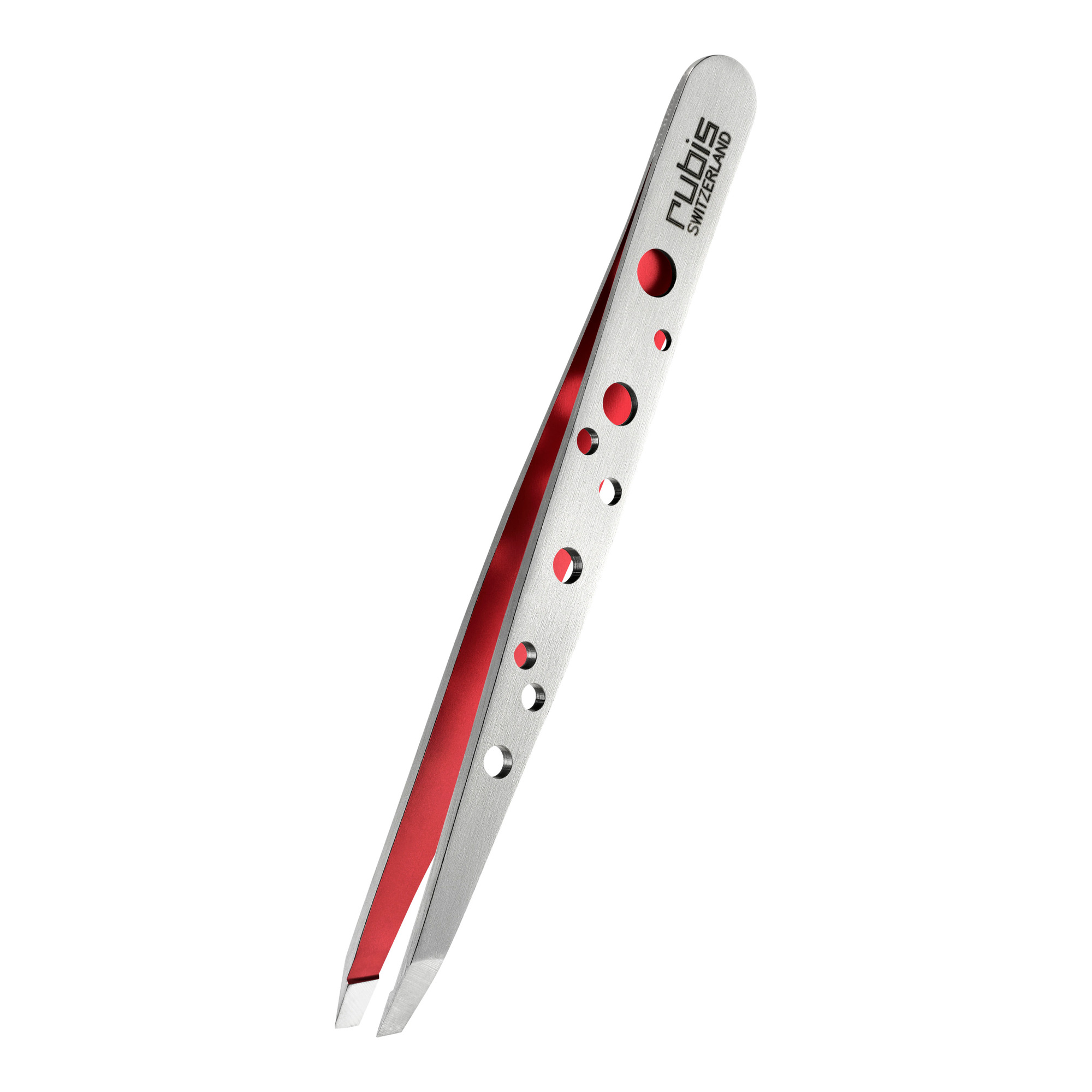 Rubis pince perforee Inox-Rouge